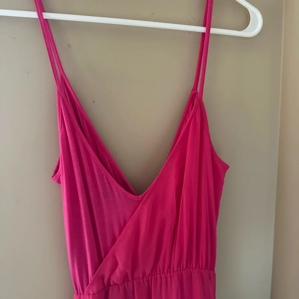 bebe Vibrant Pink High Low Dress - Picture 6 of 14